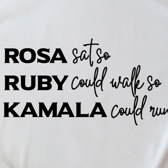 Black Lives Matter Shirt, My History Is Strong , Rosa Ruby Kamala - Picture 1 of 2
